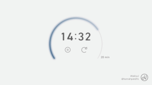 Countdown timer component user interface design