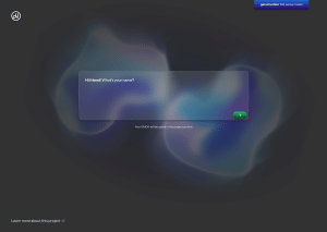 An early mockup of the gen.em.otion front-end